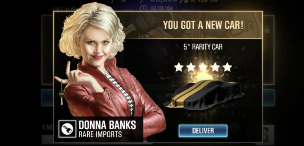 csr pull 5 star car from crate