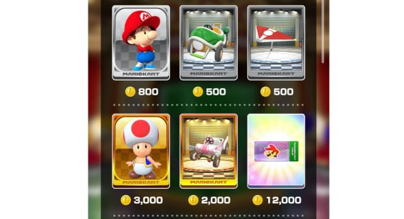 mario kart tour skill up tickets in shop daily selects