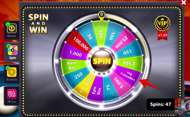 8 Ball Pool - LUCKY 8 CUE TRICK How To Access Old Spin & Win in