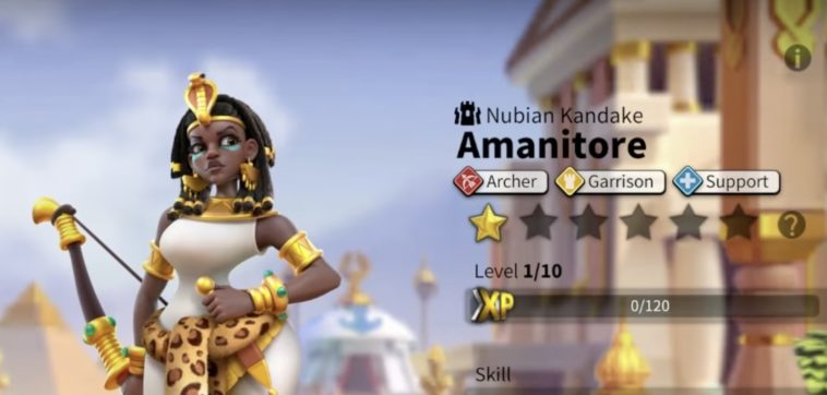 rise of kingdoms amanitore best talent build and skill order