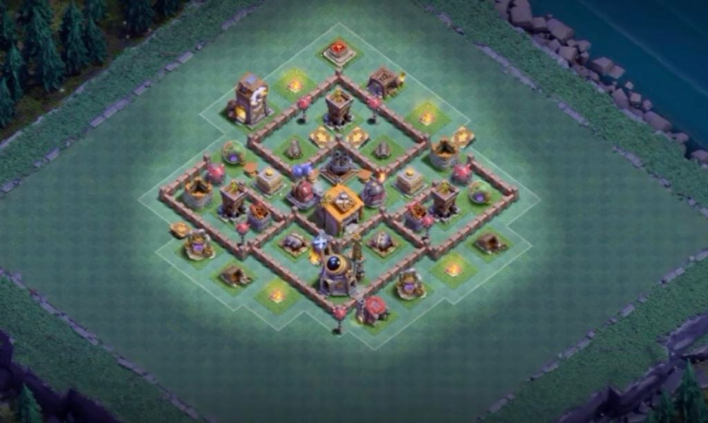 Clash of Clans altıncı seviye köy düzeni