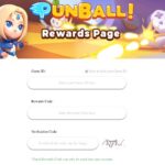 punball codes redeem page
