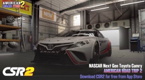 csr2 Toyota NASCAR Next Gen Camry tune and shift pattern