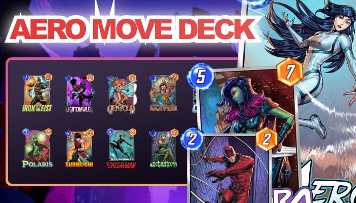 marvel snap aero move deck guide image