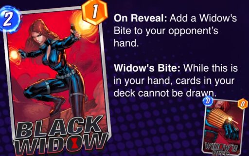 marvel snap best black widow decks