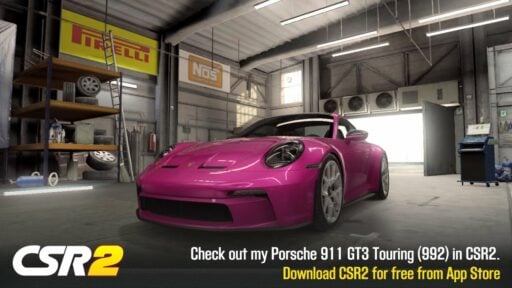 CSR2 Porsche 911 GT3 touring 992 tune and shift pattern