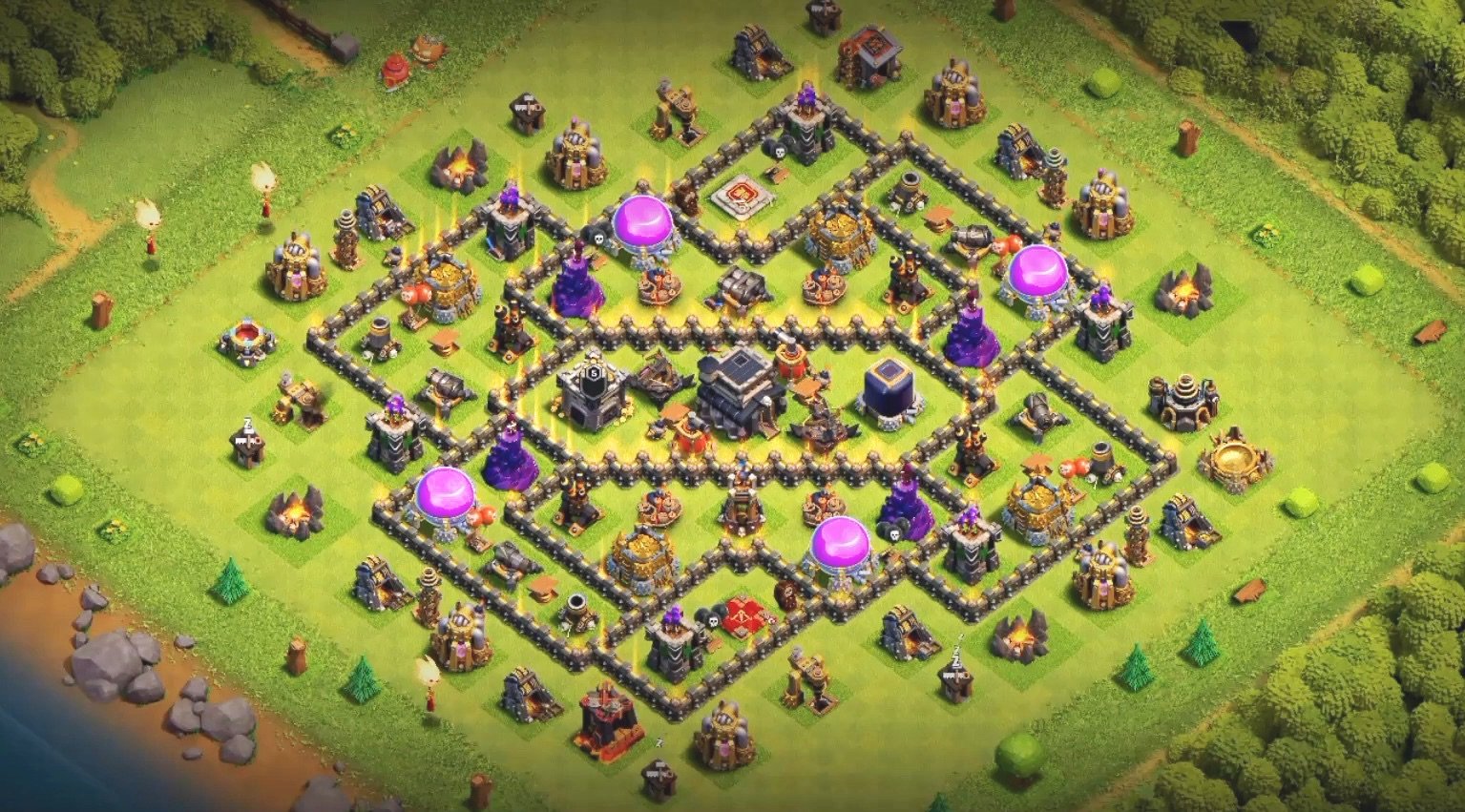TH7 to TH10 War Base Designs for 2017 | Clash for Dummies