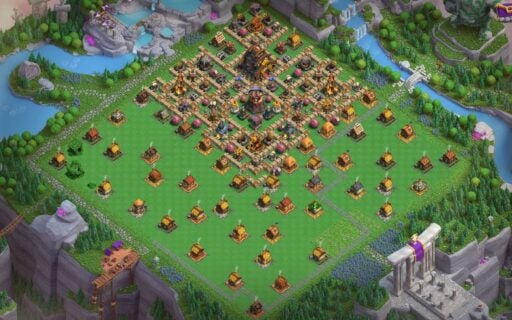 clash of clans capital peak level 9 base july 2023