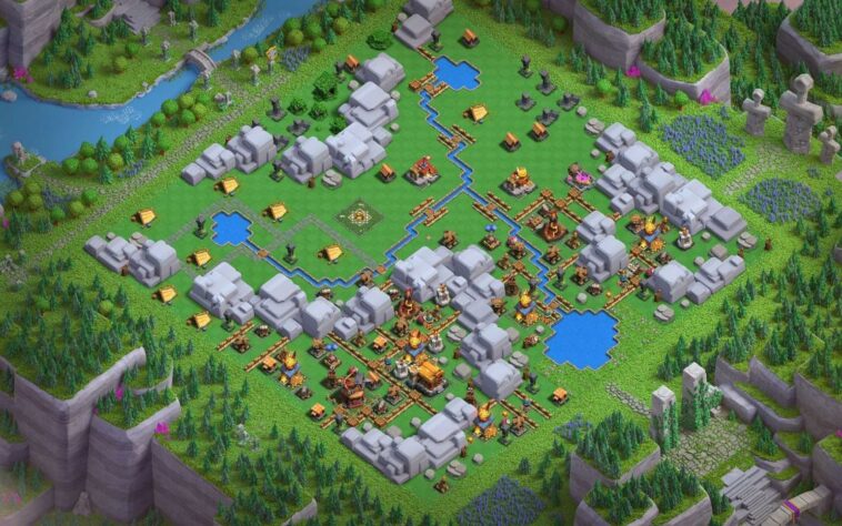 clash of clans clan capital dragon cliff level 4 layout