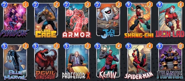 marvel snap thanos control deck july 24th 2023