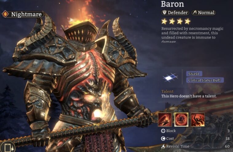 best baron build in watcher of realms