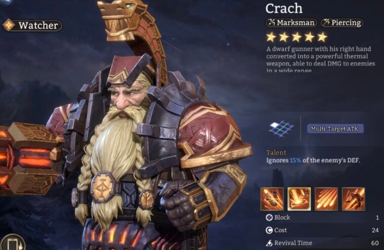 best crach build in watcher of realms