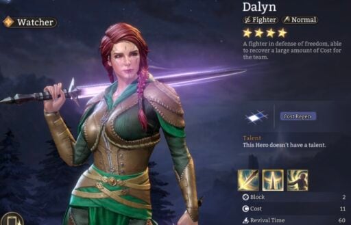 best dalyn build in watcher of realms