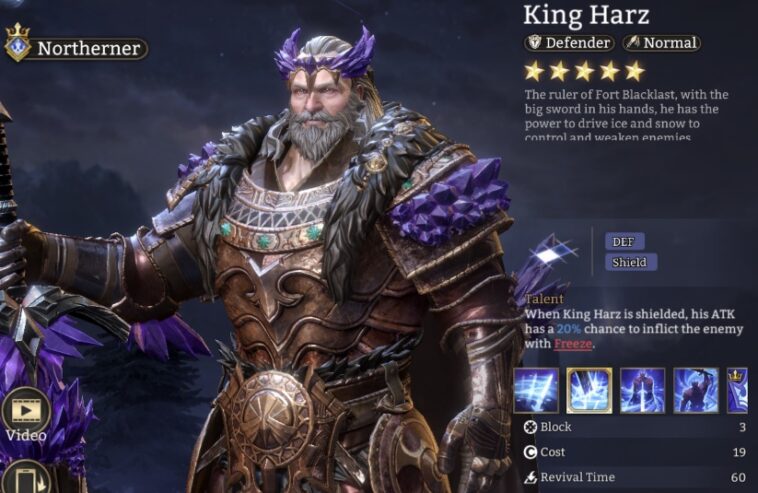 best king harz build in watcher of realms