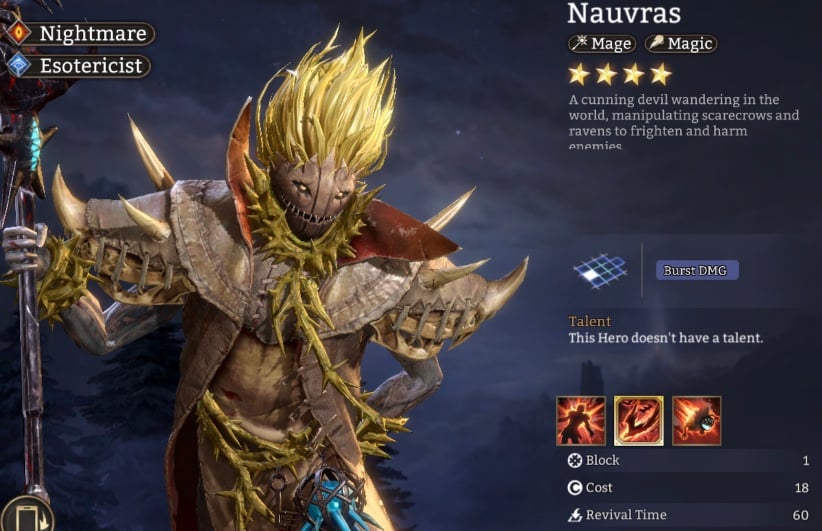 best nauvras build in watcher of realms