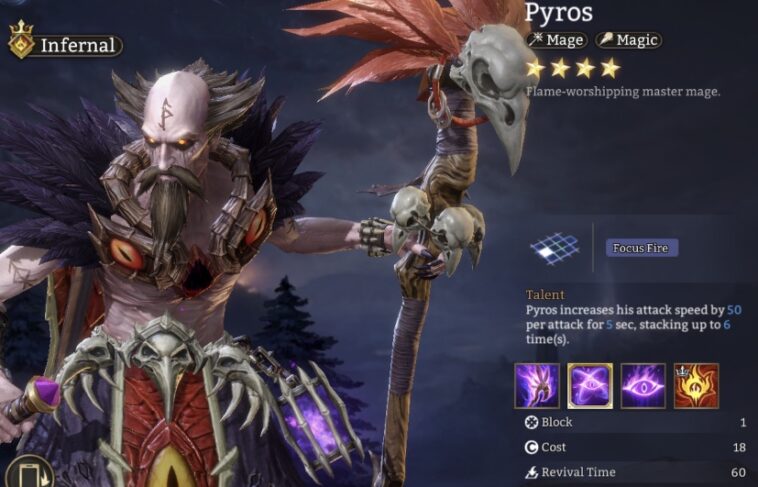 best pyros build in watcher of realms