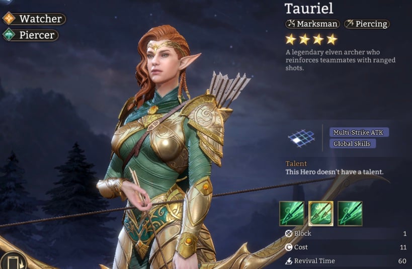 best tauriel build in watcher of realms