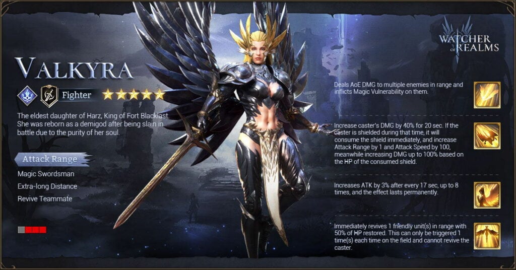 Best Build for Valkyra in Watcher of Realms (Gear, Stat Prio, Artifact