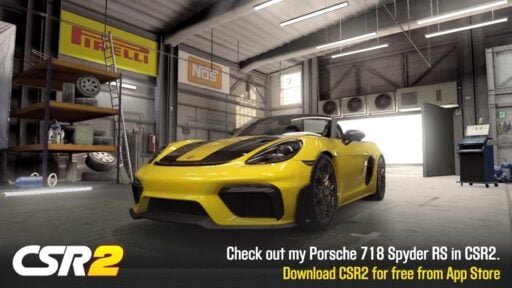 CSR2 Porsche 718 Spyder RS tune and shift pattern