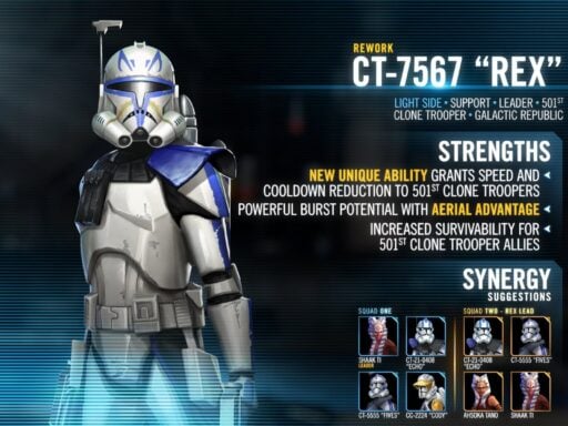 swgoh ct-7567 rex best build