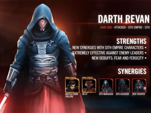 swgoh darth revan best build