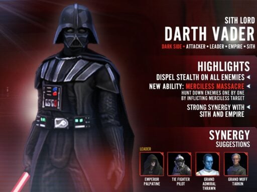 swgoh darth vader best build