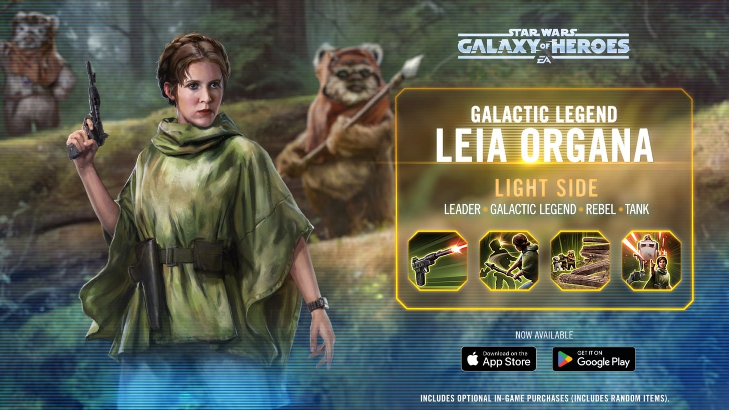 swgoh leia organa best build