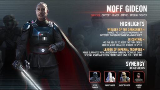 swgoh moff gideon best build