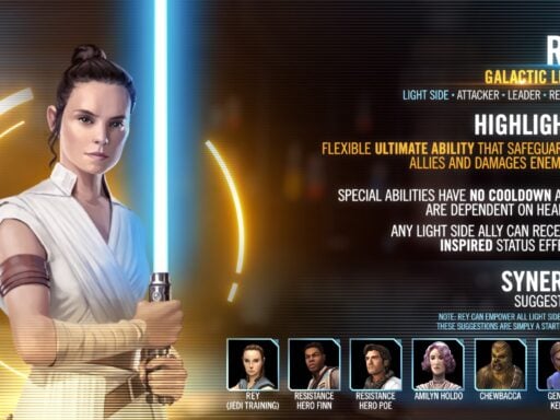 swgoh rey best build