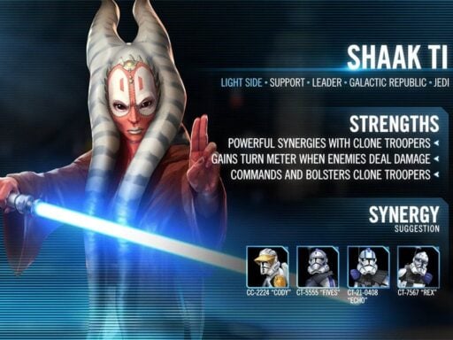 swgoh shaak ti best build