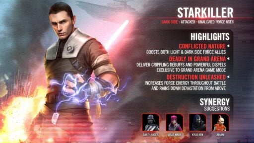 swgoh starkiller best build