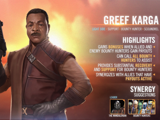 swgoh greef karga best build