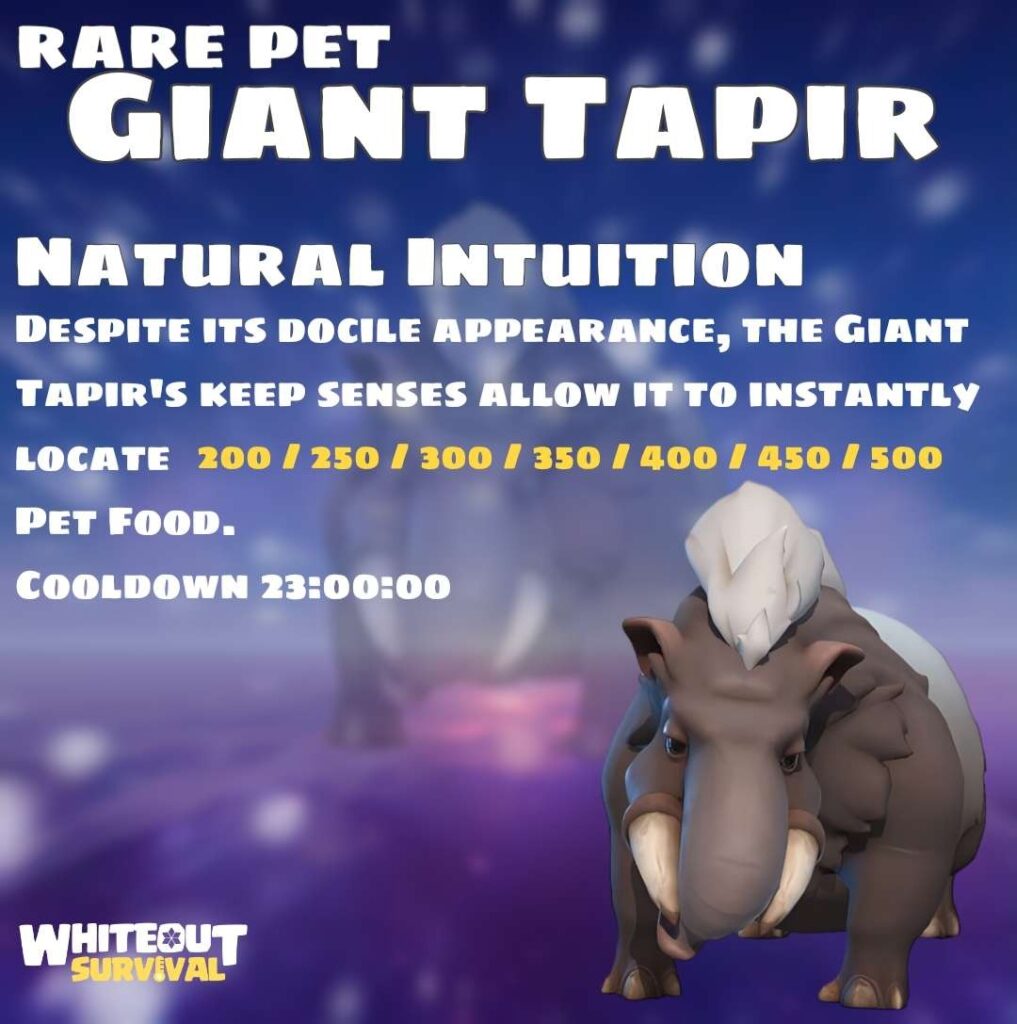 whiteout giant tapir