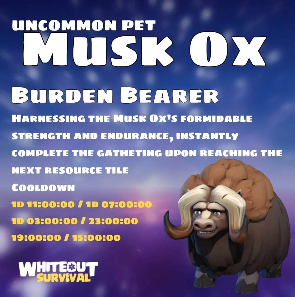 whiteout musk ox