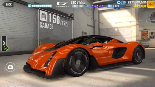 CSR2 Czinger 21C V Max best tune and shift pattern