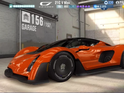 CSR2 Czinger 21C V Max best tune and shift pattern