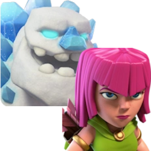 ice golem + archers