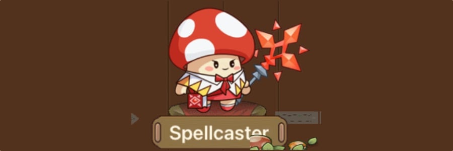 best spellcaster class build in legend of mushroom