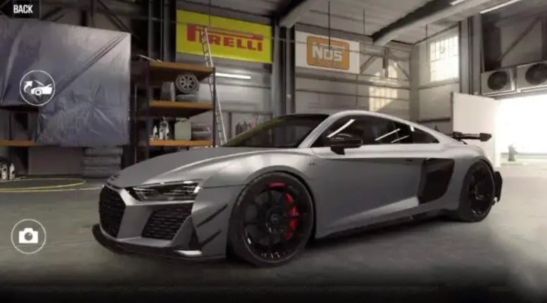 csr2 audi r8 coupe v10 gt rwd best tune and shift pattern