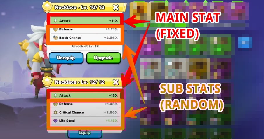 top troops stats on gear