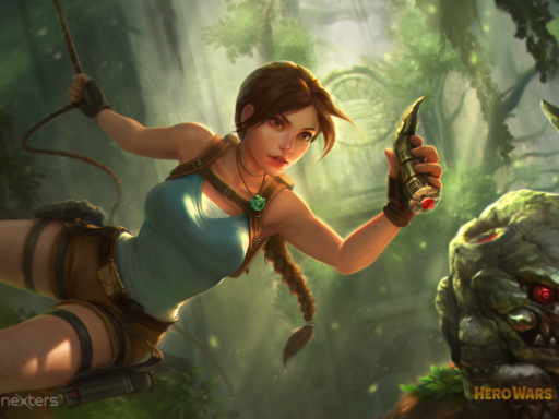 best lara croft teams in hero wars