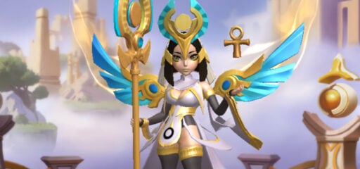 hero clash best build for goddess of life