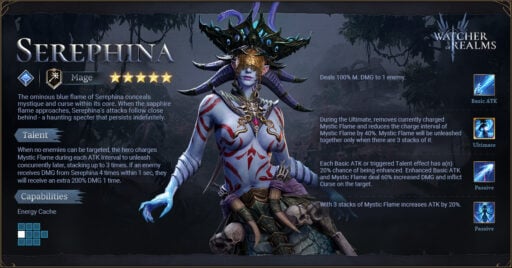 watcher of realms best serephina build
