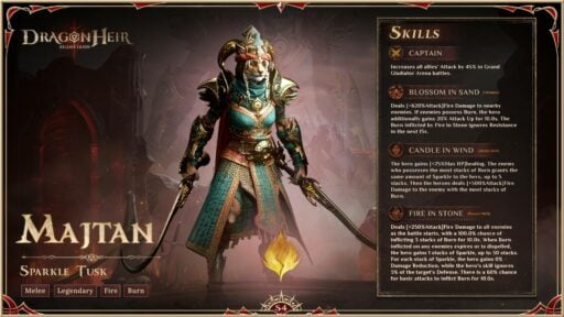 dragonheir best majtan build