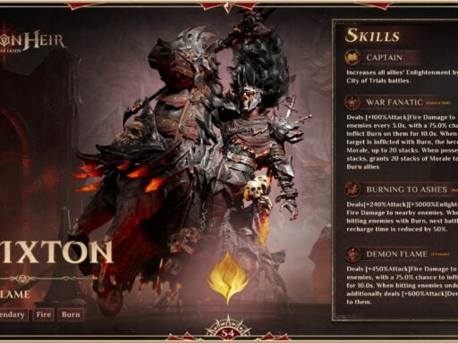 dragonheir best paixton build