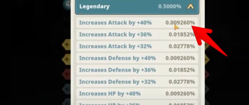 7ds idle potential stat chance