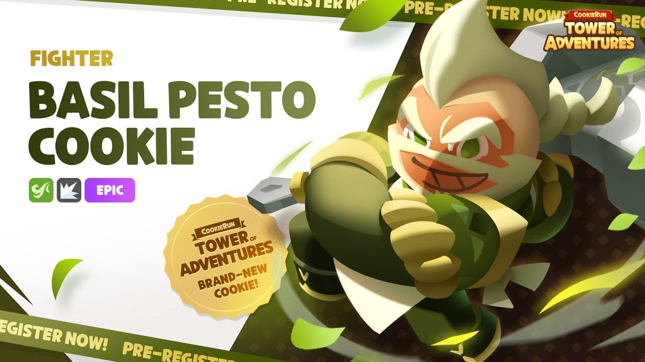 cookierun tower of adventures best basil pesto cookie build