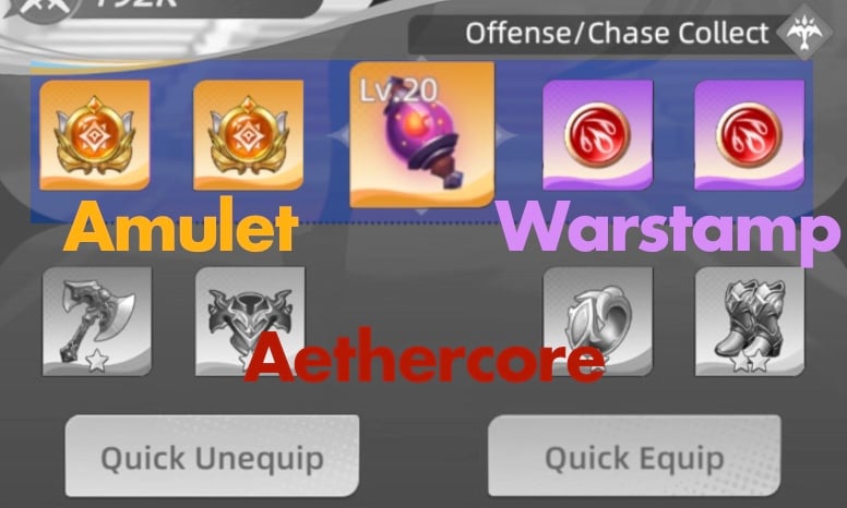 gods and demons equip explained