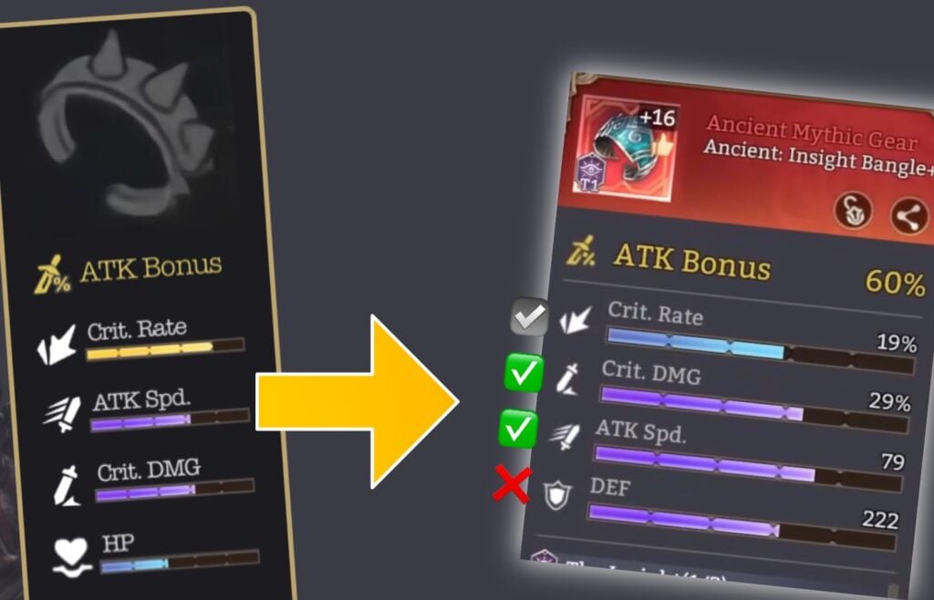 how to gear in watcher of realms