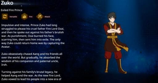 avatar realms collide best zuko build